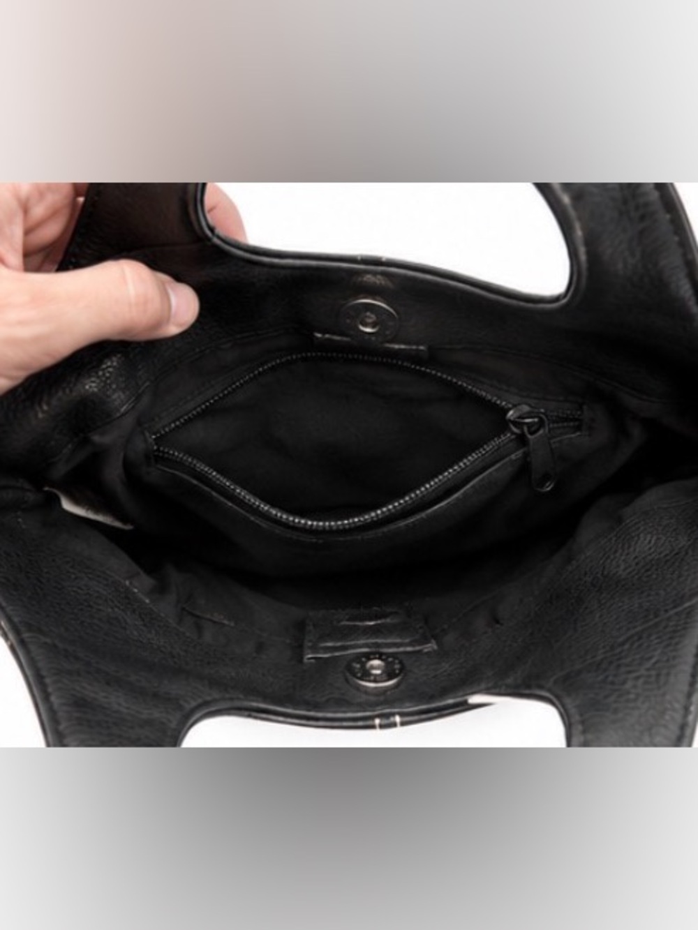 Black Stud-Accent Tote Bag - Picture 5 of 6